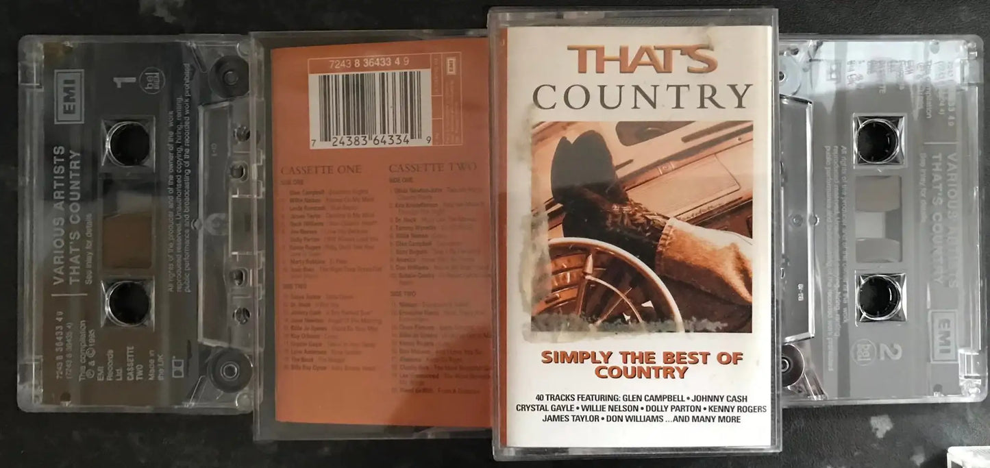 That's Country Double Album , EMI, 7243 8 36433 4, Vintage Cassette Magretro