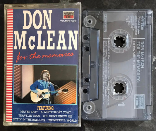 Don McLean, For The Memories Album, MFP 5836, Vintage Cassette Magretro