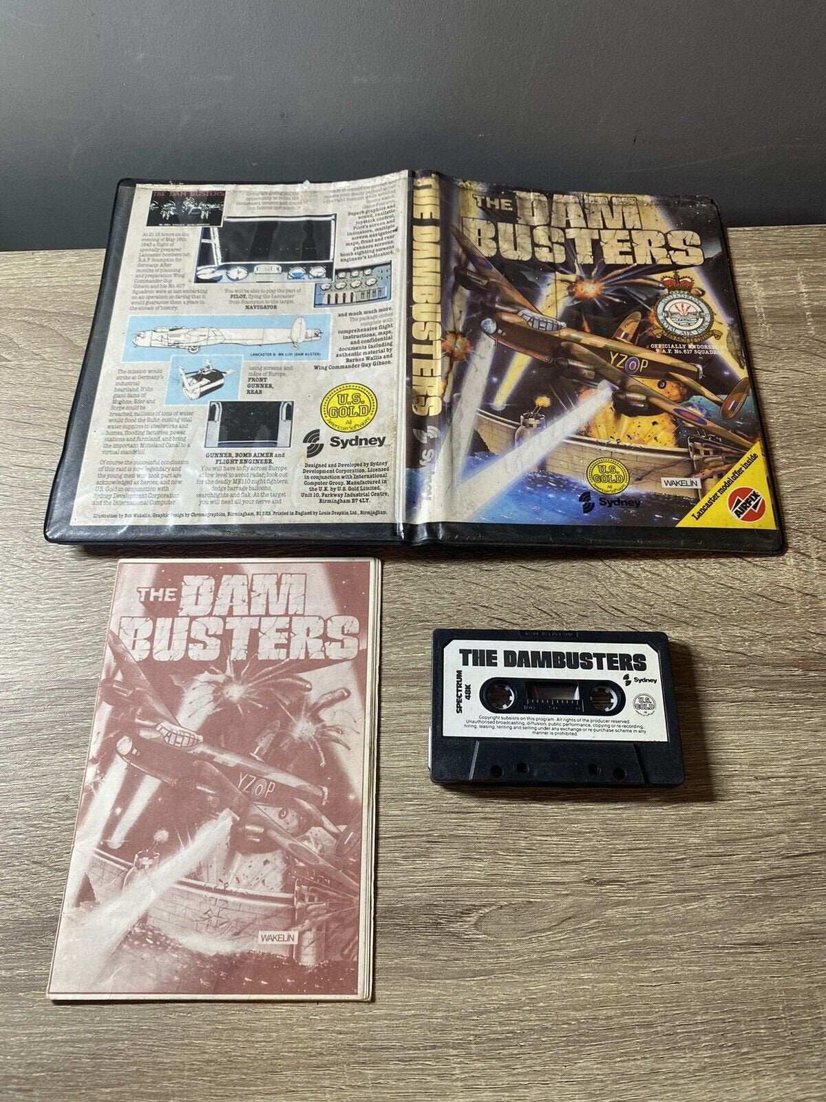 The Dam Busters, ZX Spectrum by US Gold Clamshell Version Magretro