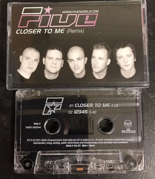 5IVE, FIVE, Closer to Me Single, RCA, 74321 900744, Vintage Cassette Magretro