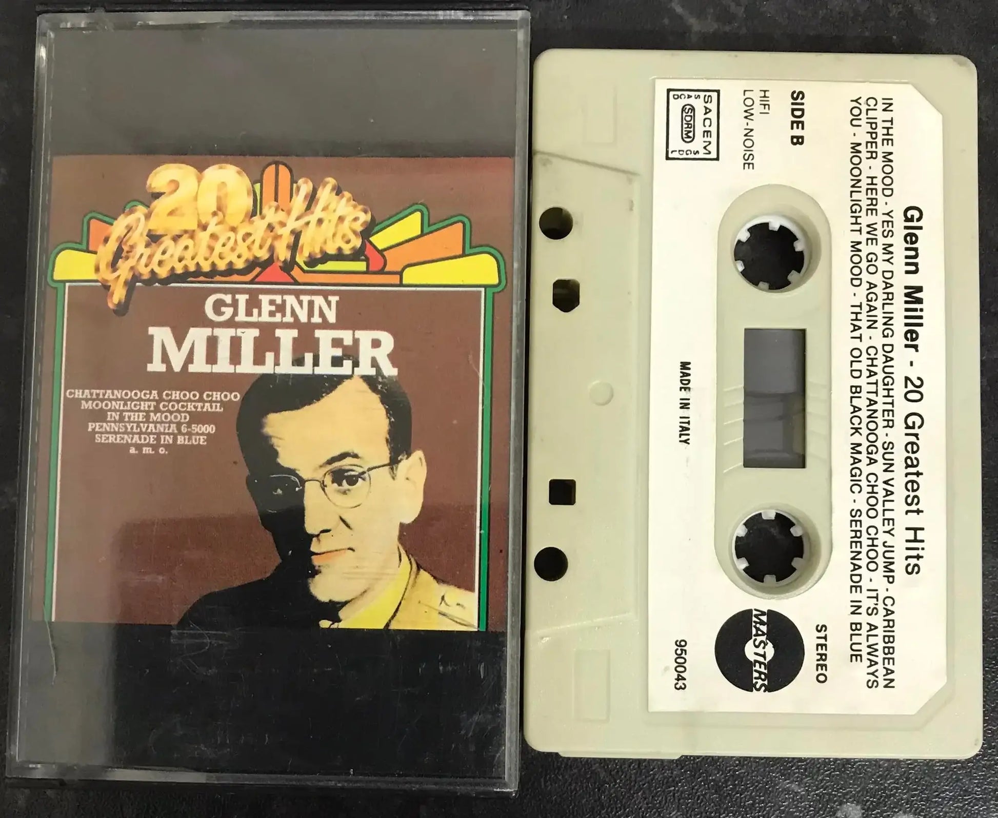 Glenn Miller 20 Greatest Hits Album, Pentagon, 950043, Vintage Cassette Magretro