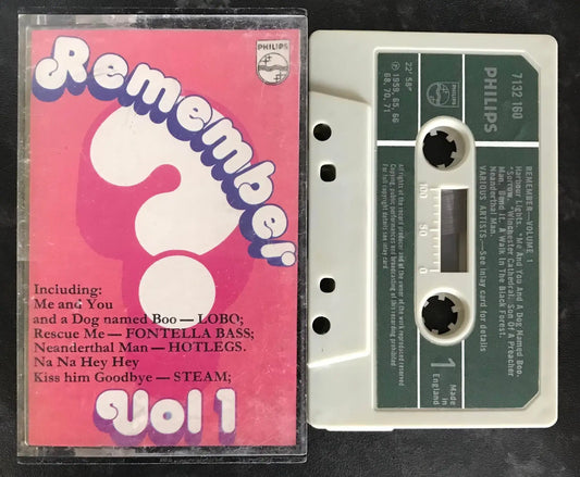 Remember Vol 1, Philips 7132 160, Very rare, Vintage Cassette Magretro