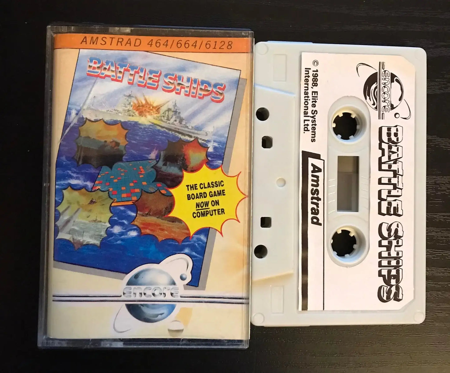 Battleships, Amstrad CPC 464 Game by Encore Magretro