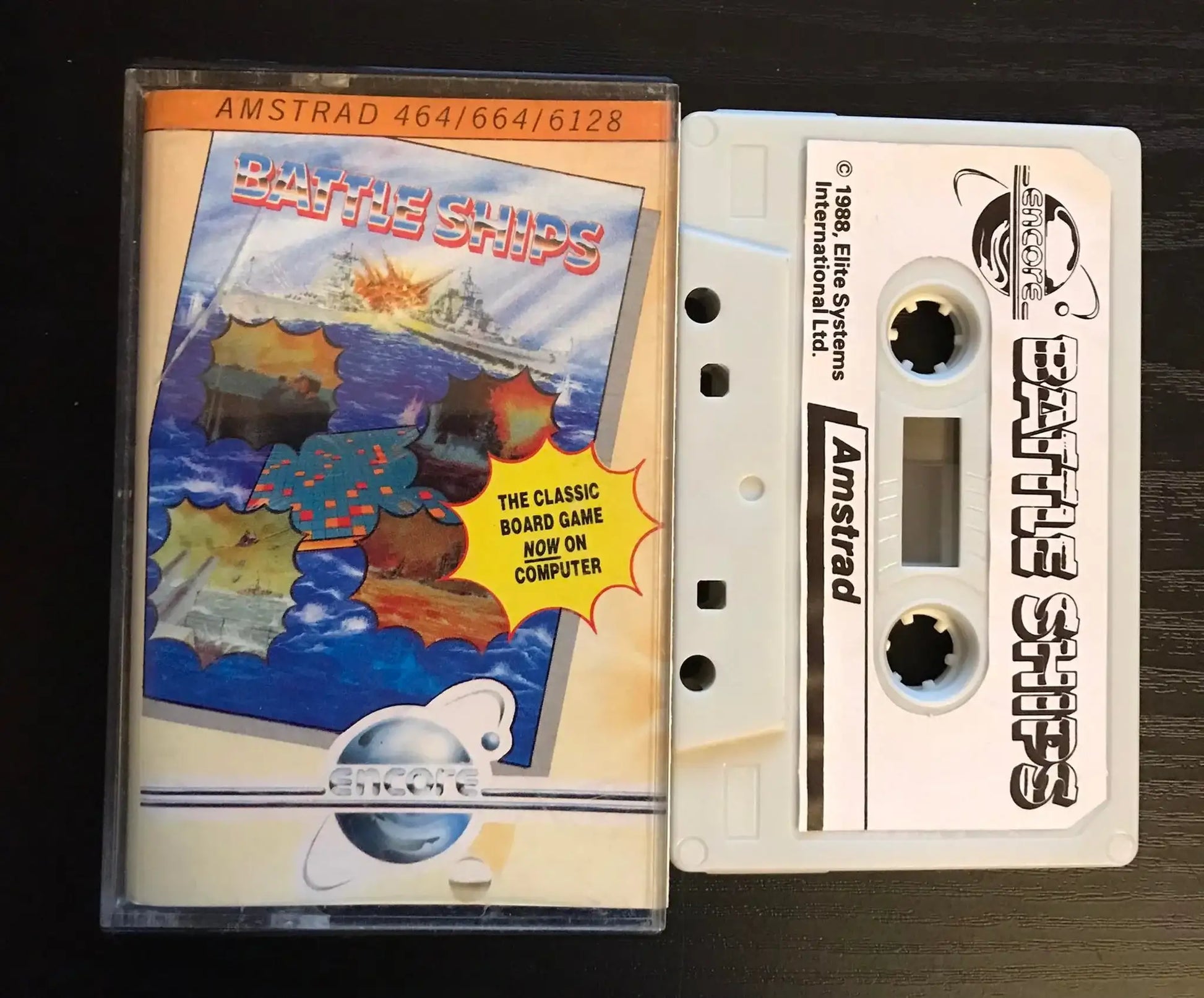 Battleships, Amstrad CPC 464 Game by Encore Magretro
