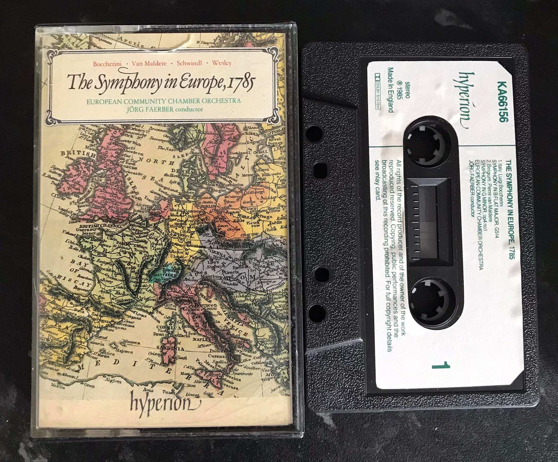 The Symphony in Europe 1785, ka66156, Hyperion, Vintage Cassette Magretro