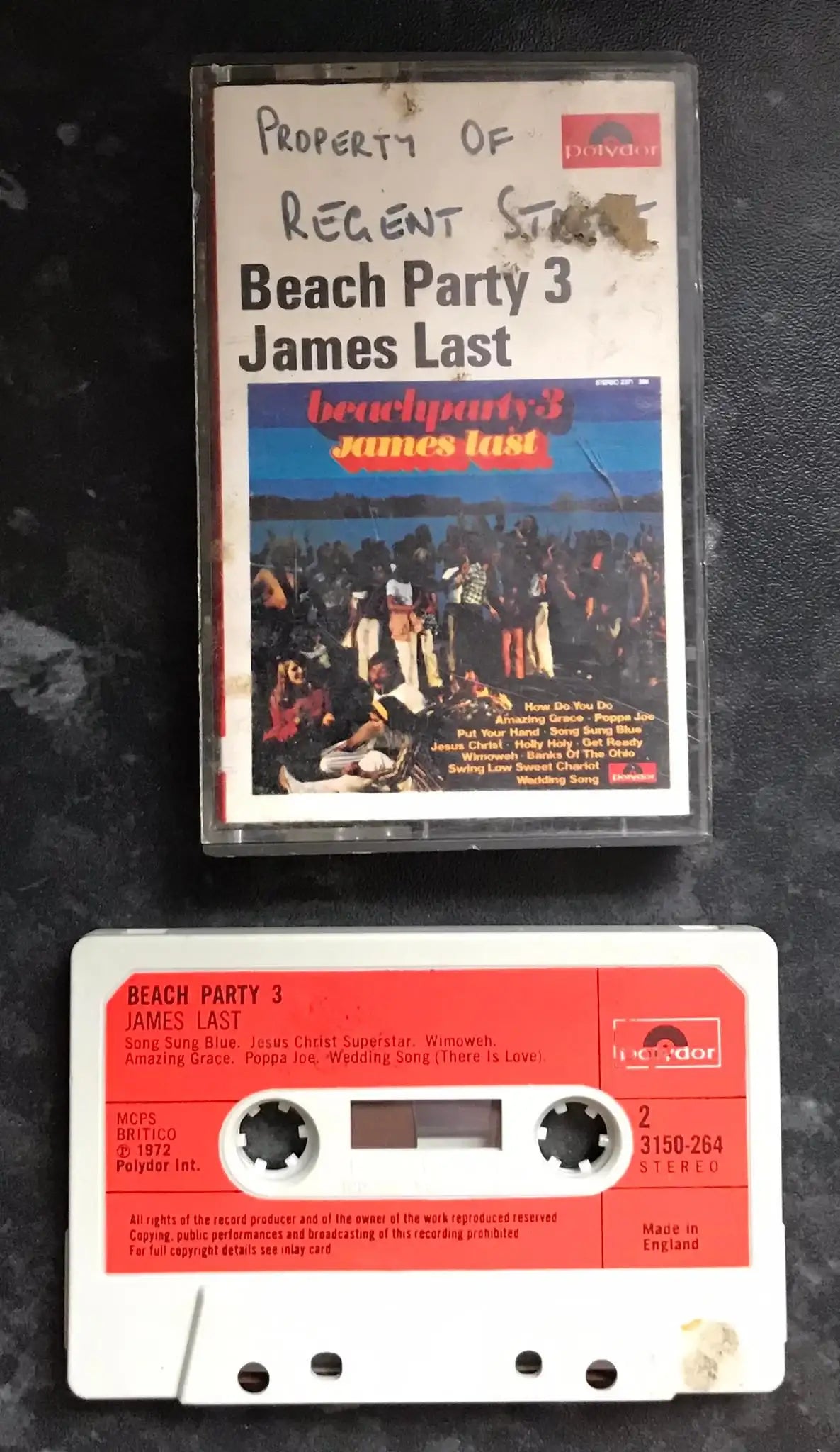 James Last, Beach Party 3 Album, Polydor, 3150 264, Vintage Cassette Magretro
