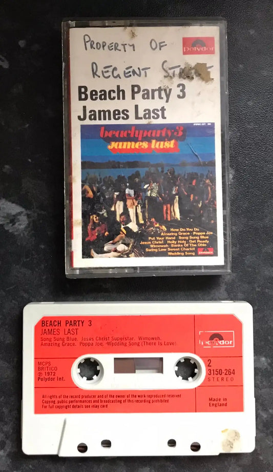 James Last, Beach Party 3 Album, Polydor, 3150 264, Vintage Cassette Magretro