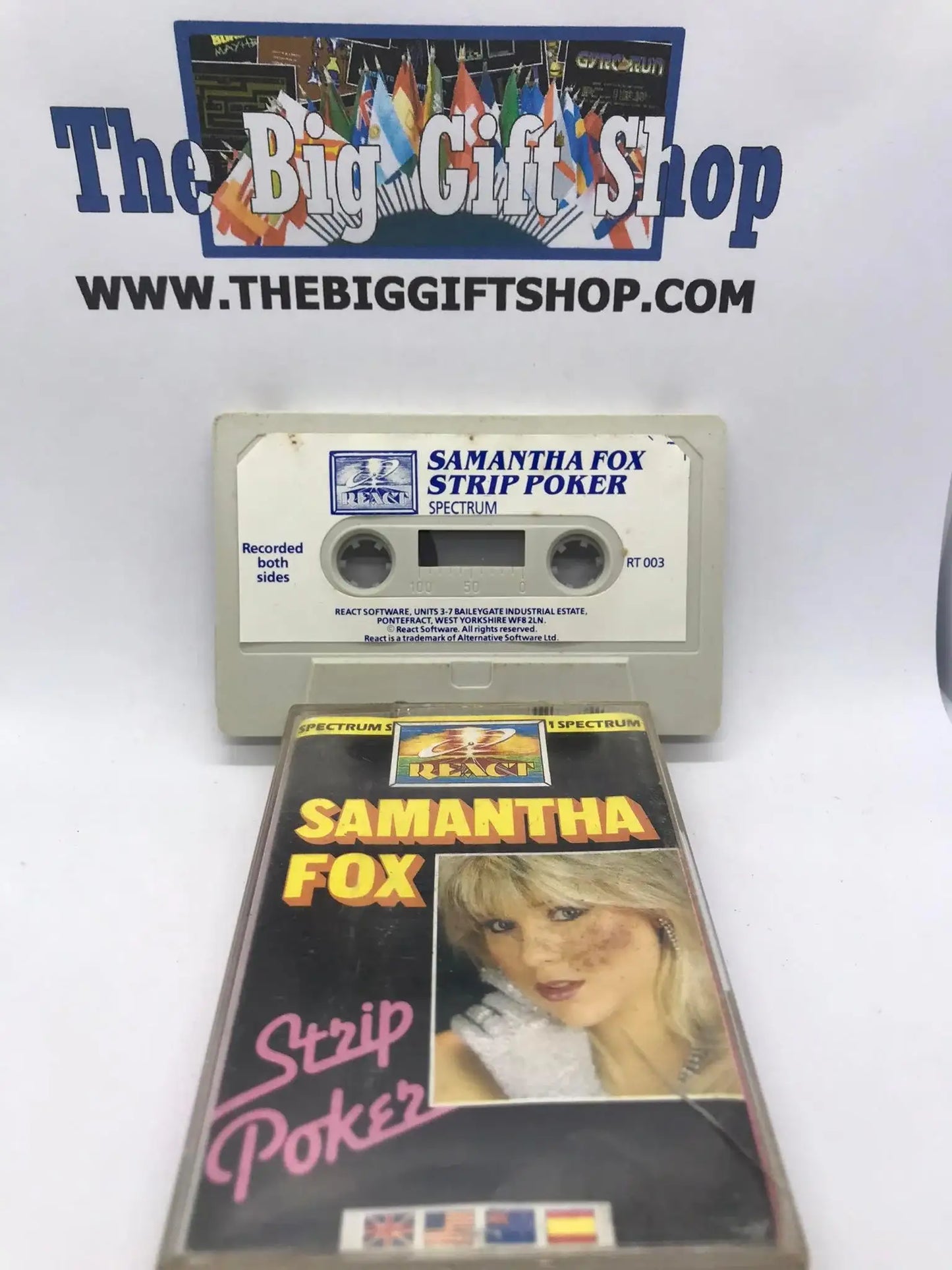 Samantha Fox Strip Poker (React) (Tested Working), ZX Spectrum Magretro