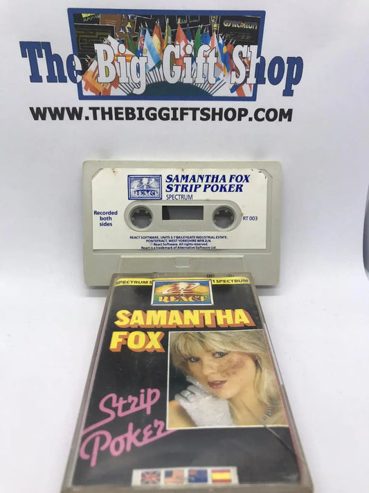 Samantha Fox Strip Poker (React) (Tested Working), ZX Spectrum Magretro