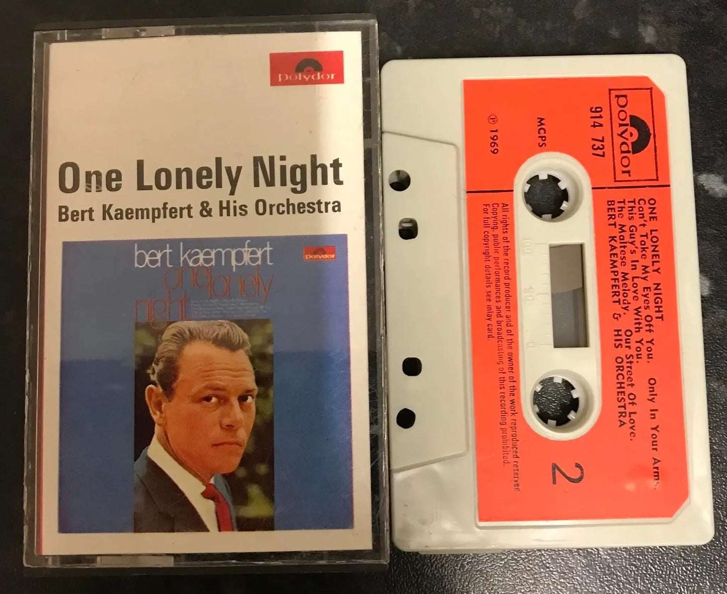 Bert Kaempfert, One Lonely Night Album, 914 737, Polydor, Vintage Cassette Magretro