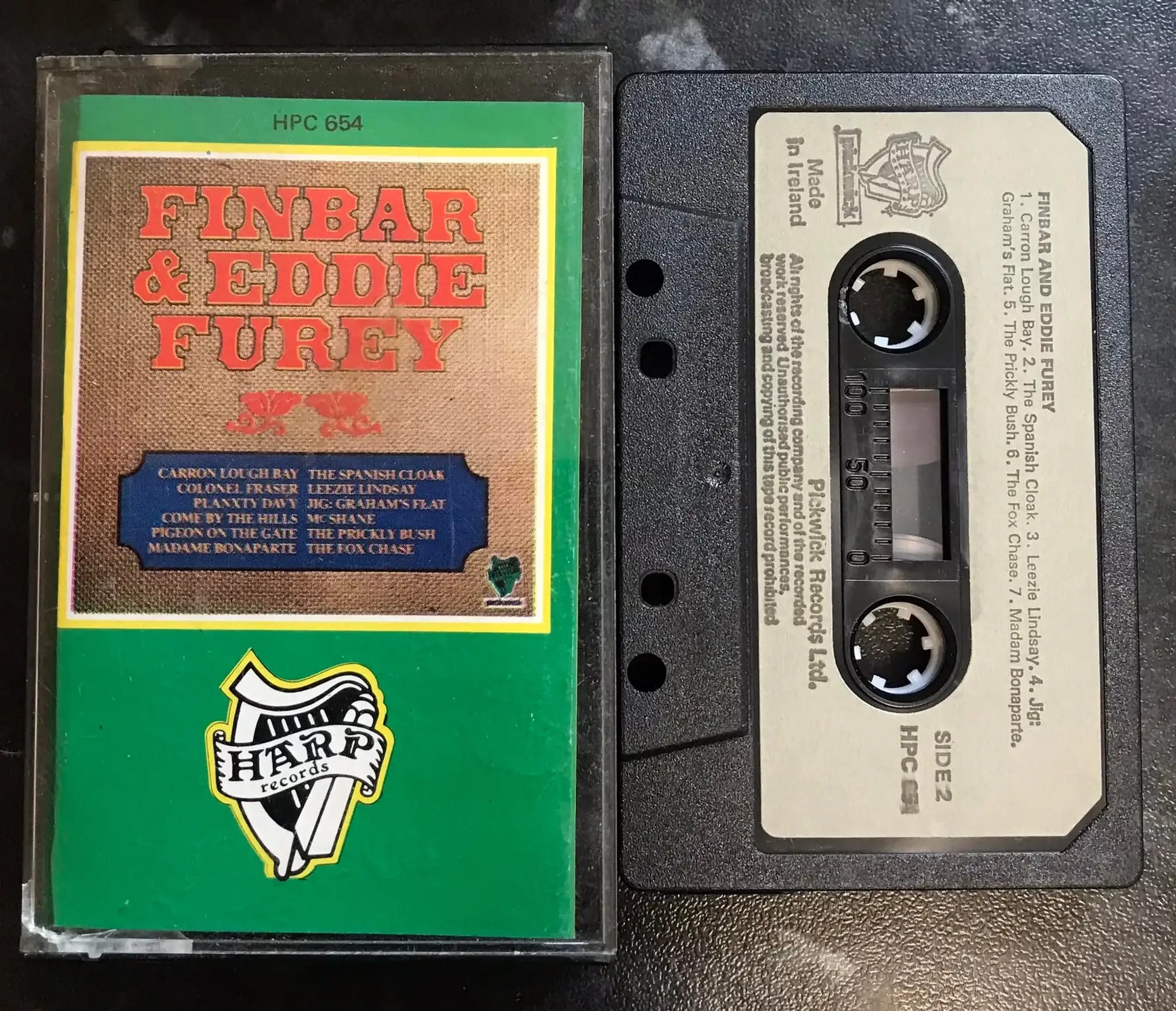 Finbar & Eddie Furey, Harp/Pickwick label, HPC654, Vintage Cassette Magretro