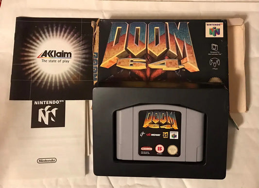 Nintendo N64 game, Doom 64, UK PAL Magretro