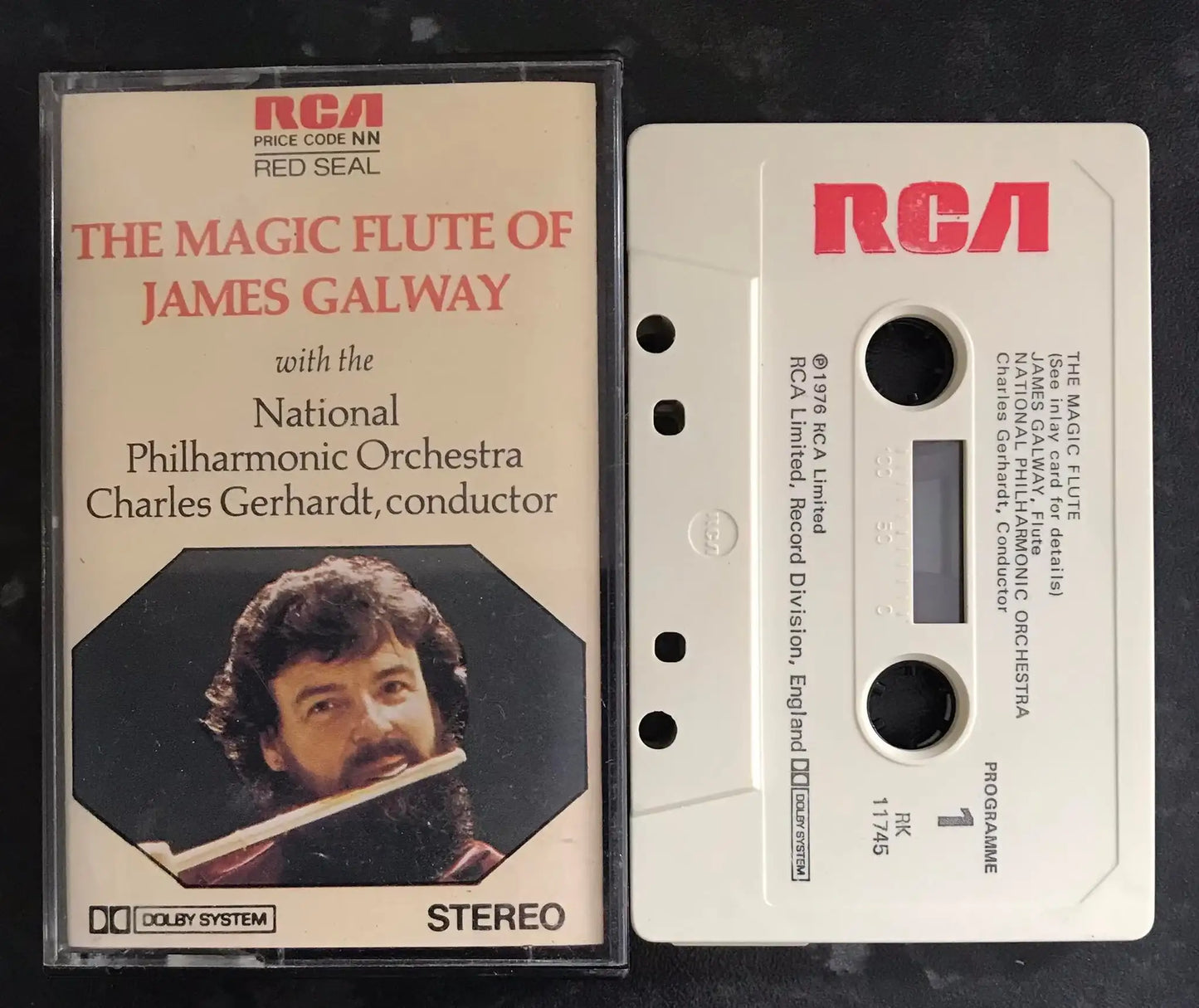 The Magic Flute Of James Galway Album, RCA, RK 11745, Vintage Cassette Magretro