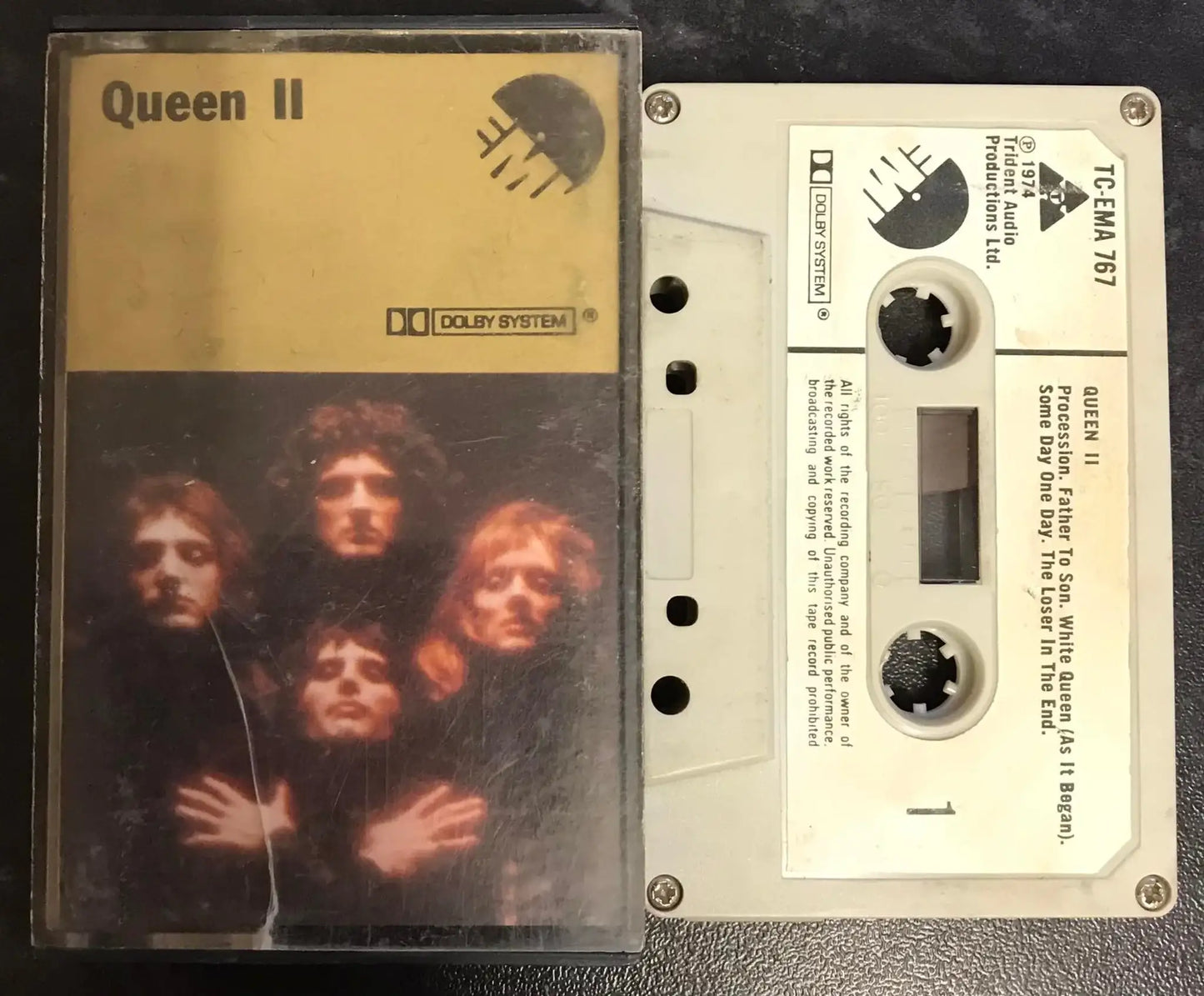 Queen II Album, 1974, EMI, TC-EMA 767, Vintage Cassette Magretro