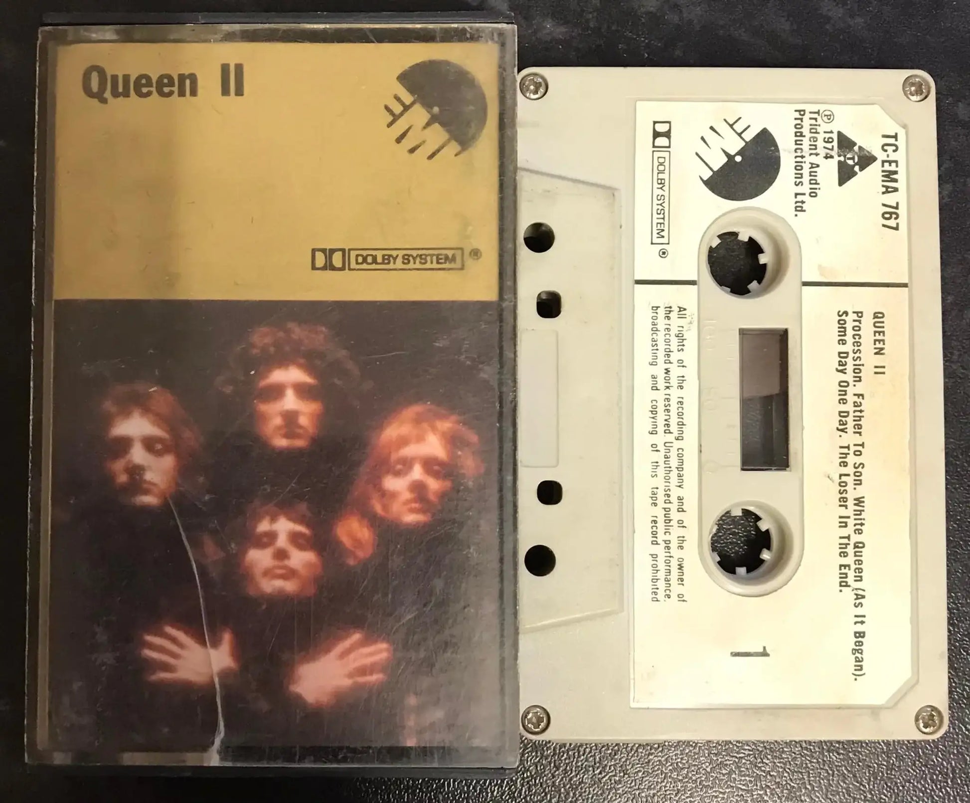 Queen II Album, 1974, EMI, TC-EMA 767, Vintage Cassette Magretro
