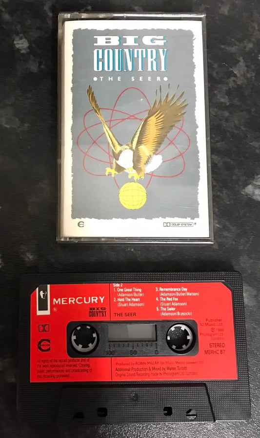 Big Country, The Seer Album, MERCURY, MERHC 87, Vintage Cassette Magretro