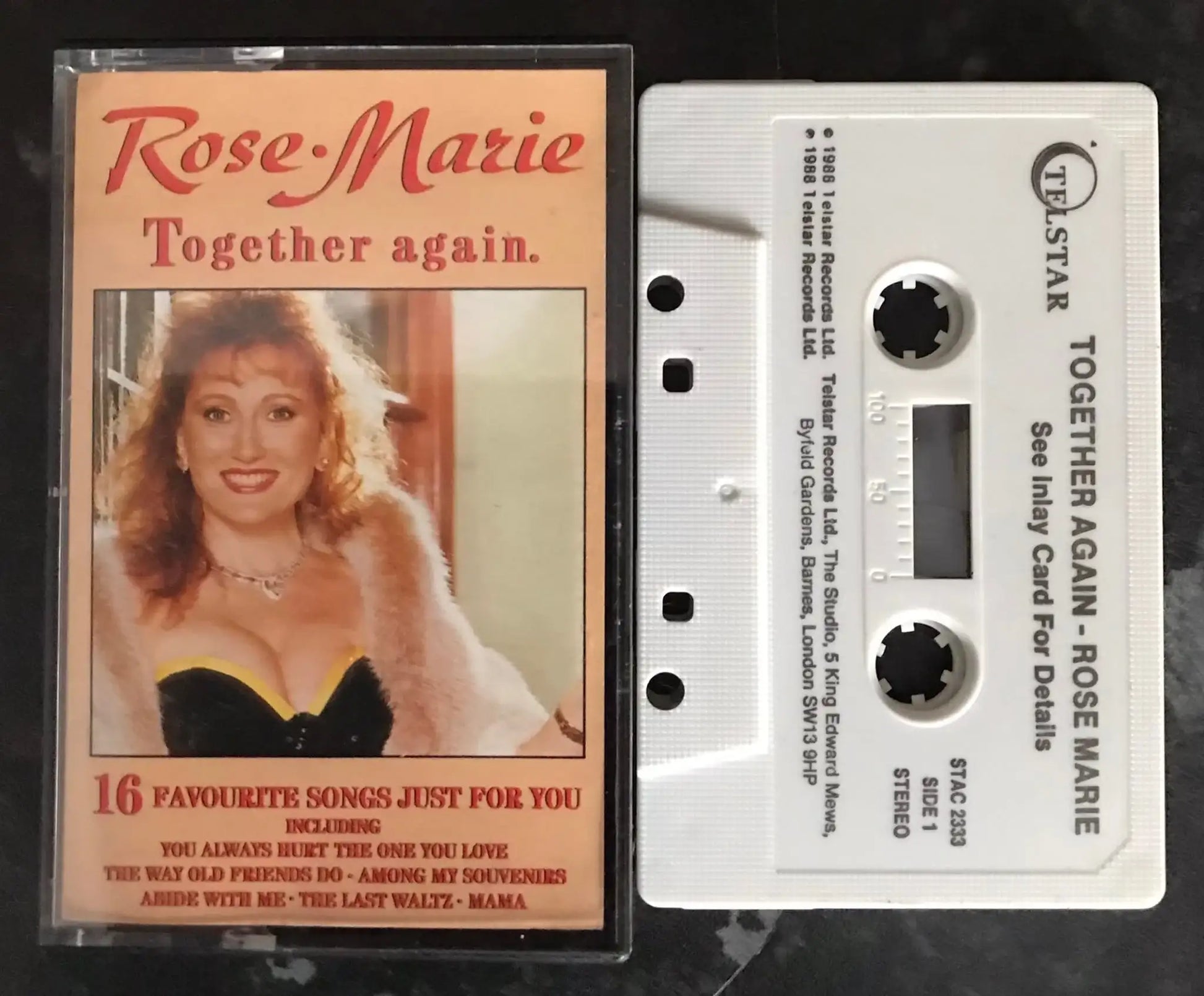 Rose-Marie, Together Again Album, Telstar, STAC 2333, Vintage Cassette Magretro