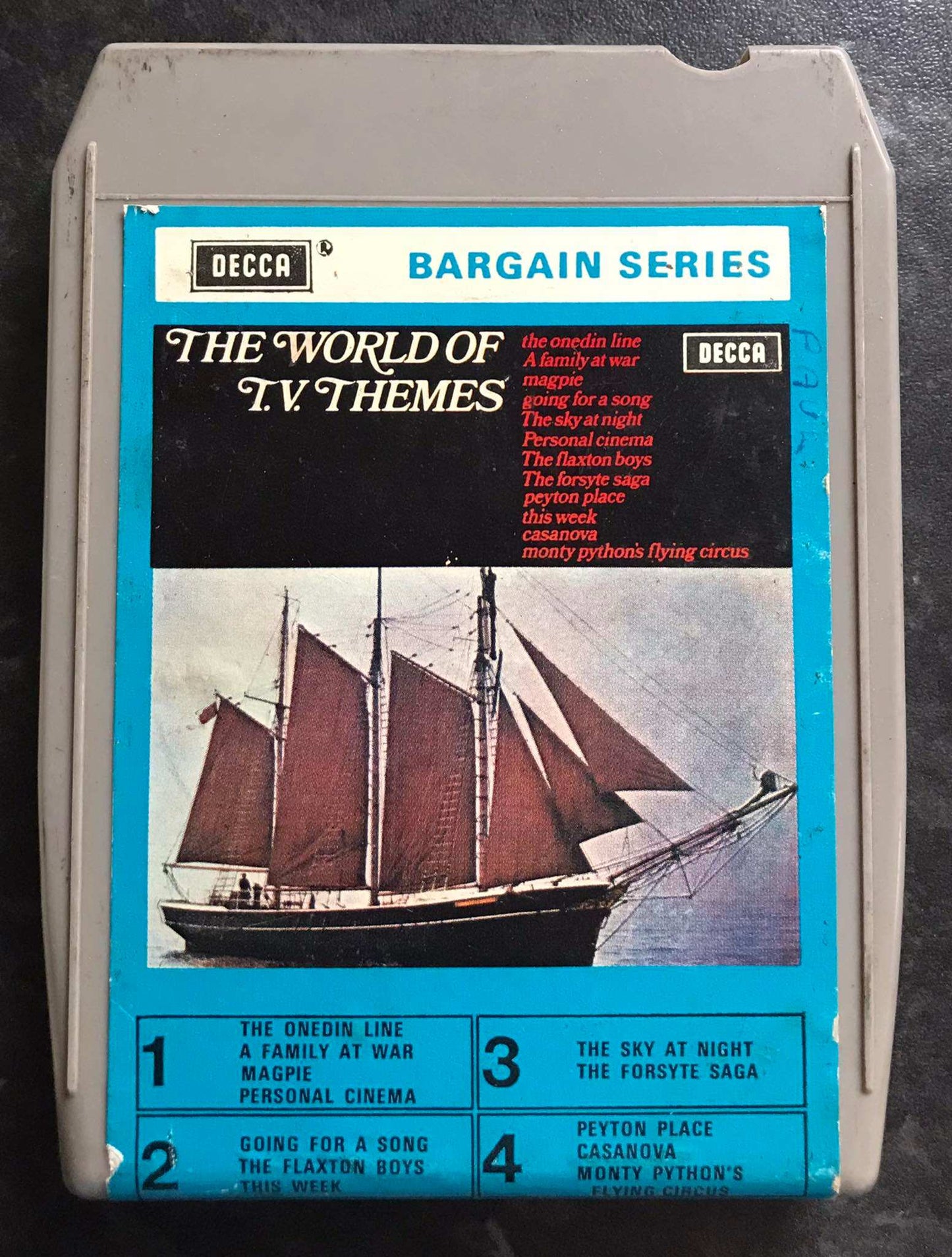 The World Of TV Themes, 8 TRACK Vintage Cassette Magretro