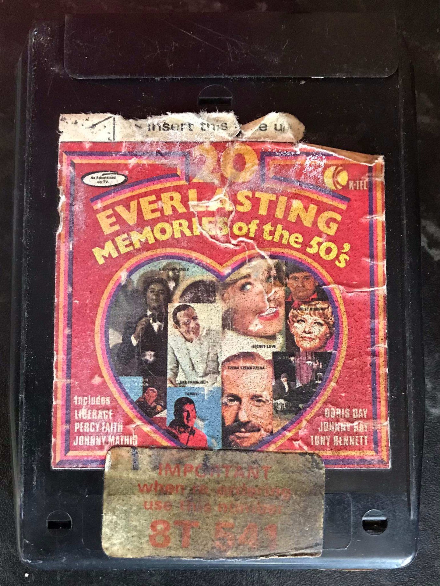 8 Track Stereo, 20 Everlasting Memories of the 50's, K-Tel, NE-491 Magretro