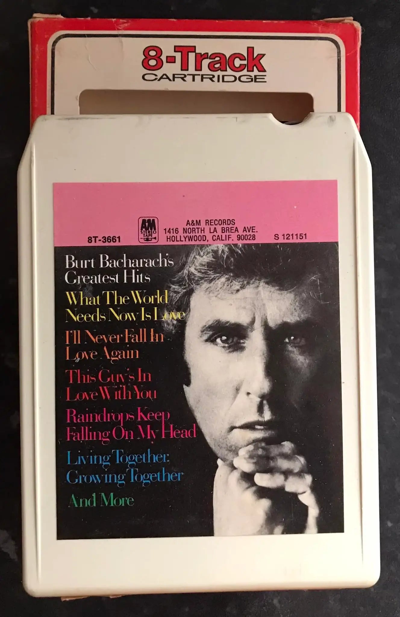 8 Track Stereo, Burt Bacharach's Greatest Hits, Vintage Cassette Magretro
