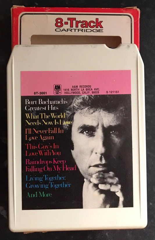 8 Track Stereo, Burt Bacharach's Greatest Hits, Vintage Cassette Magretro