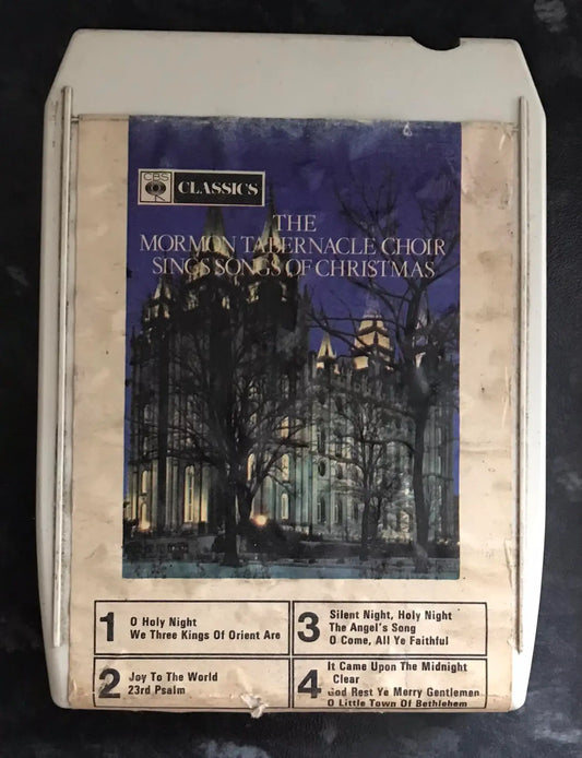 The Mormon Tabernacle Choir Sings SOngs Of Christmas, 8 TRACK Vintage Cassette Magretro