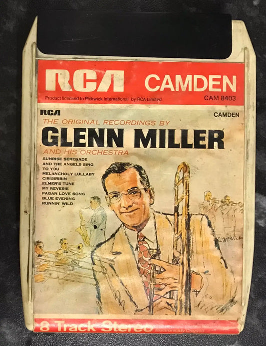 8 TRACK Stereo, The Original Recordings By Glenn Miller Album, Vintage Magretro