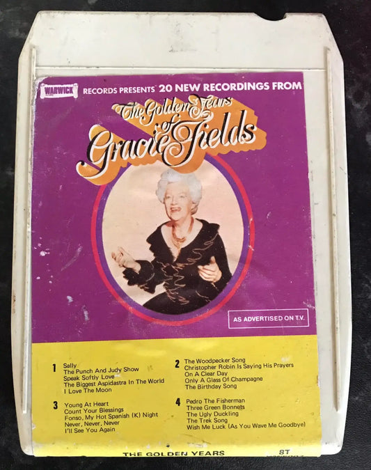 8 Track Stereo, The Golden Years Of Gracie Fields, Warwick, 8T WW5007 Magretro