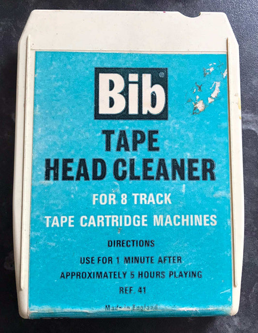 8 Track Stereo, BIB Tape Head Cleaner Cartridge, Ref 41 Magretro