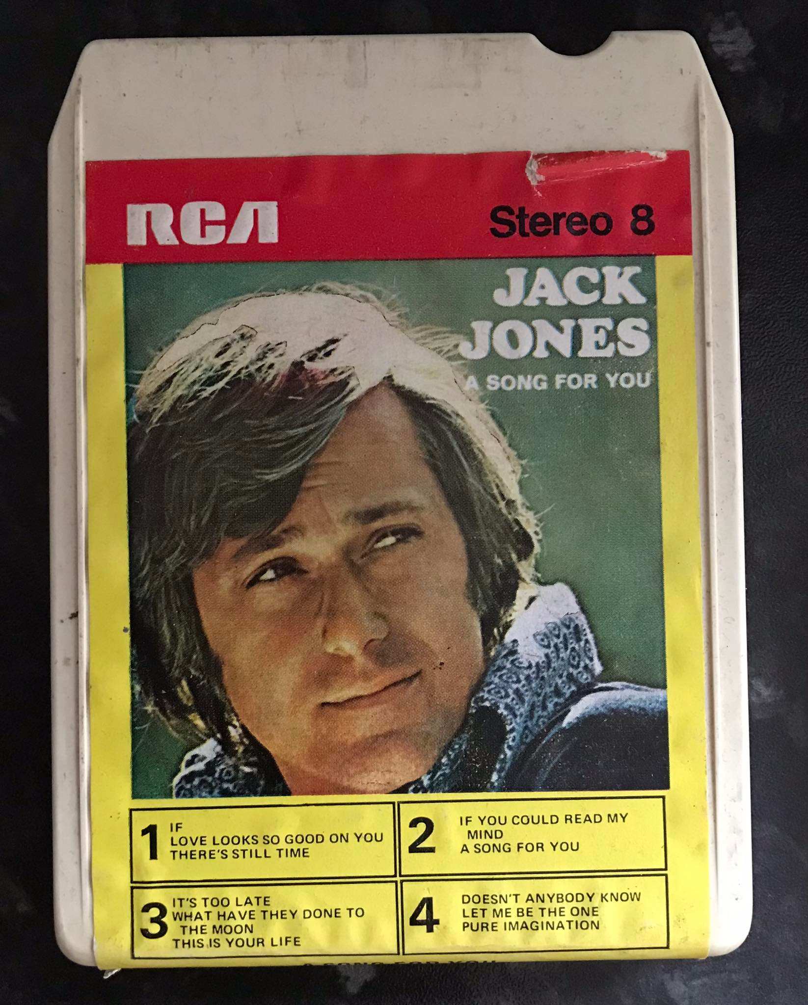 Jack Jones, A Song For You, 8 TRACK Vintage Cassette Magretro
