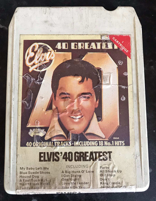8 Track Stereo, Elvis' 40 Greatest Cartridge 1, Arcade, ADE CA 12 Magretro