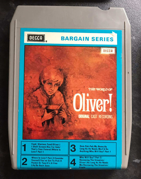 The World Of Oliver! Original Cast Recording, 8 TRACK Vintage Cassette Magretro