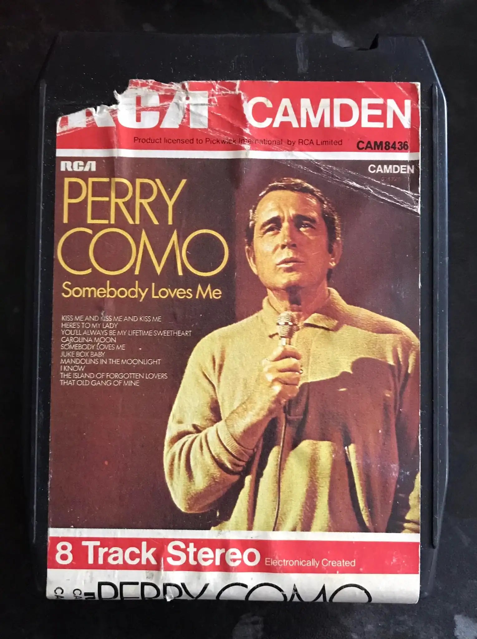 Perry Como, Somebody Loves Me, 8 TRACK Vintage Cassette Magretro