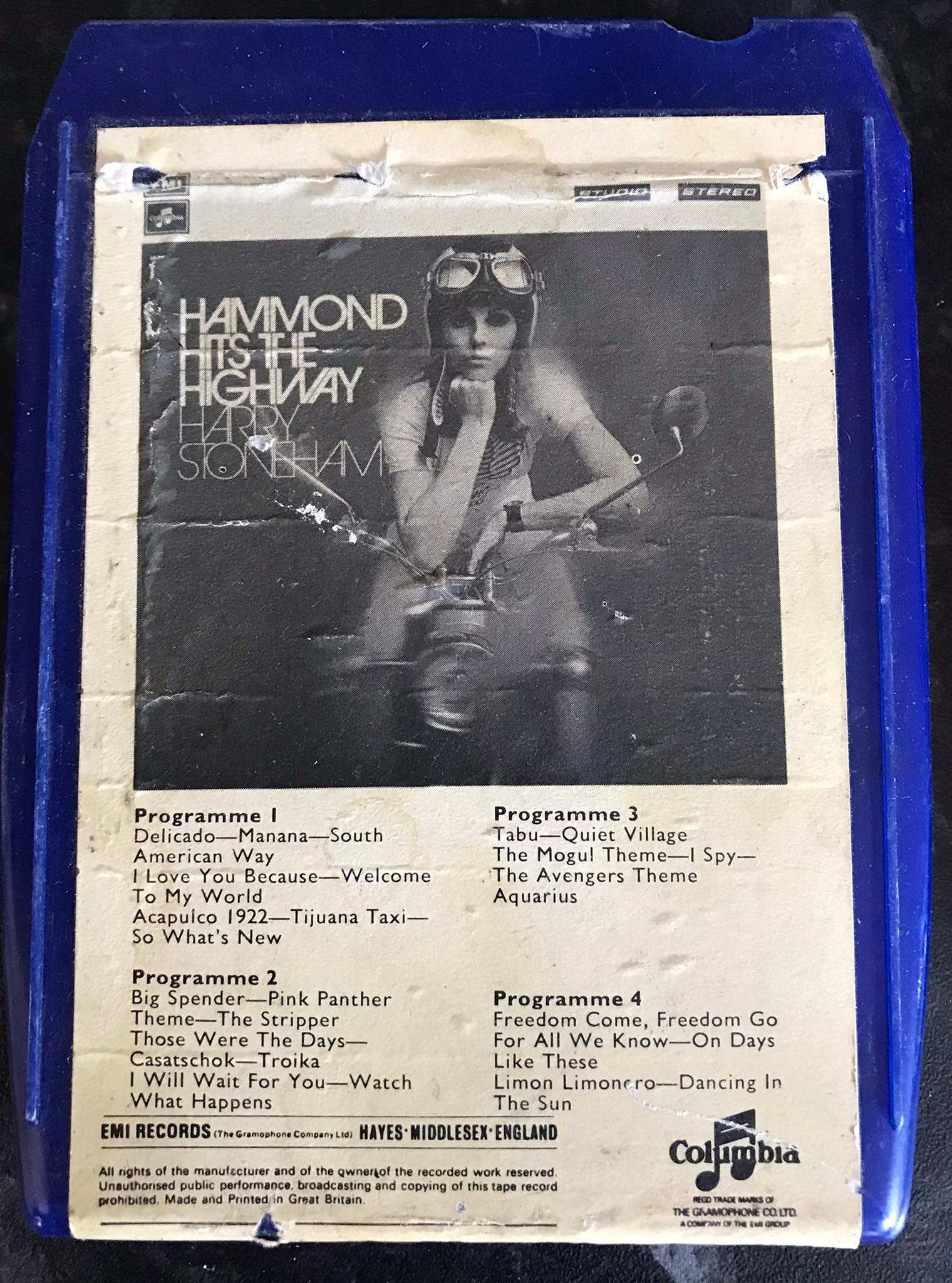 8 Track Stereo, Hammond Hits The Highway, Harry Stoneham, Q8-TWO 375 Magretro