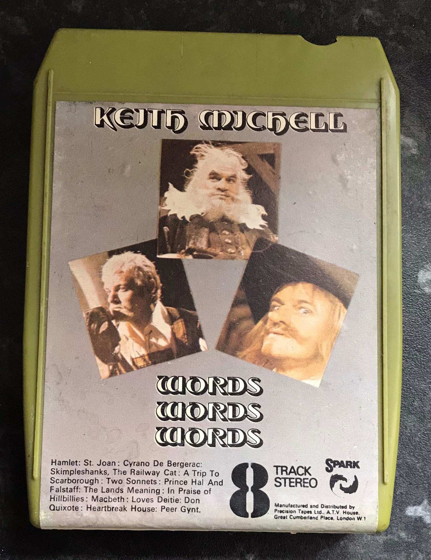 8 Track Stereo, Keith Michell, Words Words Words, non music, Spark Y8S 109 Magretro