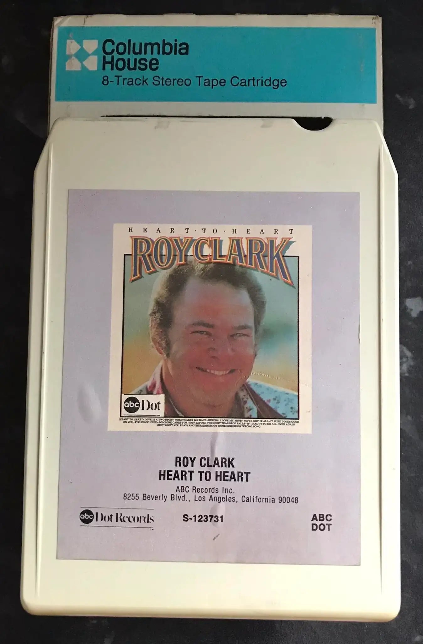 8 Track Stereo, Roy Clark Heart to Heart, Vintage Cassette Magretro