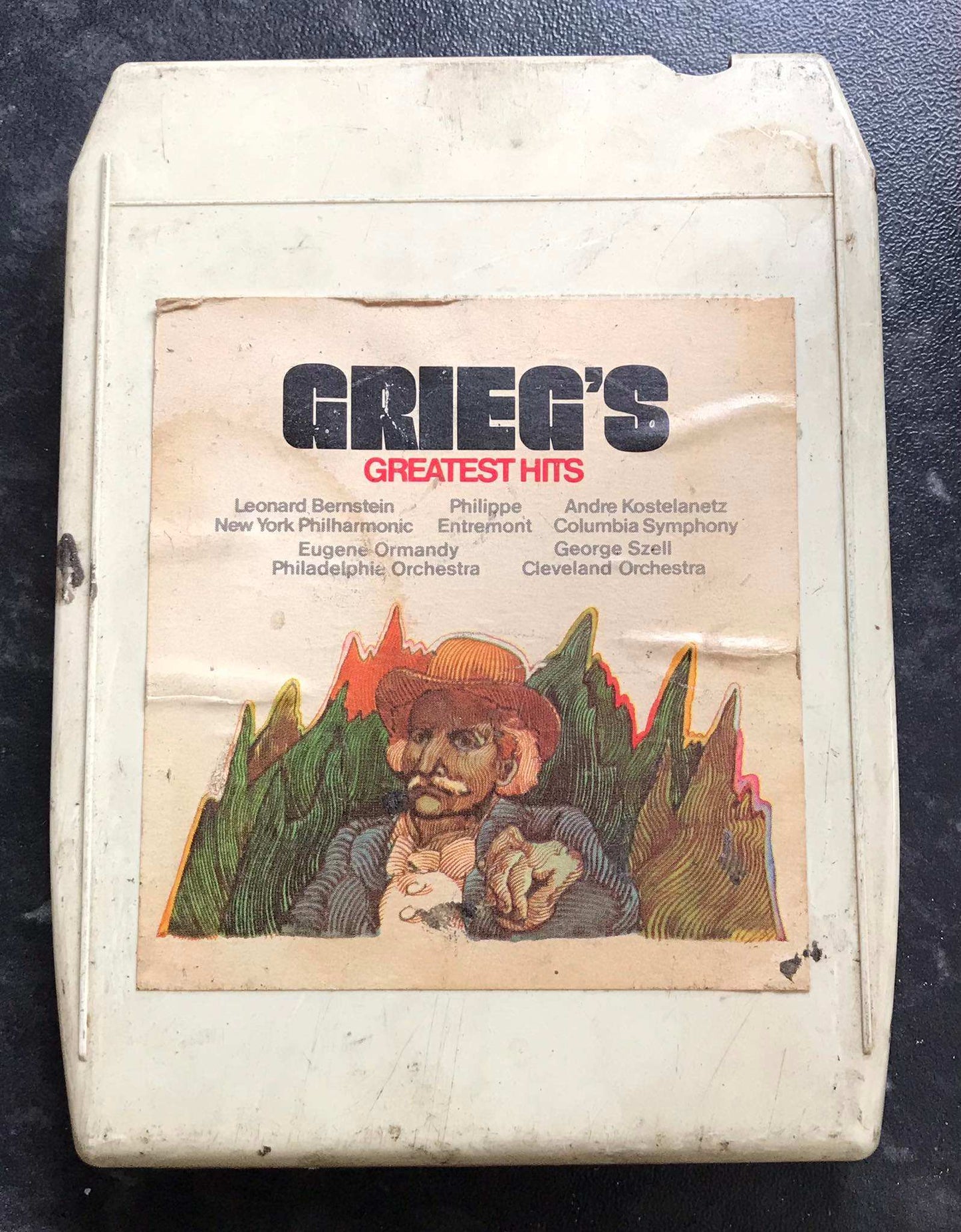 8 Track Stereo, Grieg's Greatest Hits Cartridge, Colombia 42-30004 Magretro