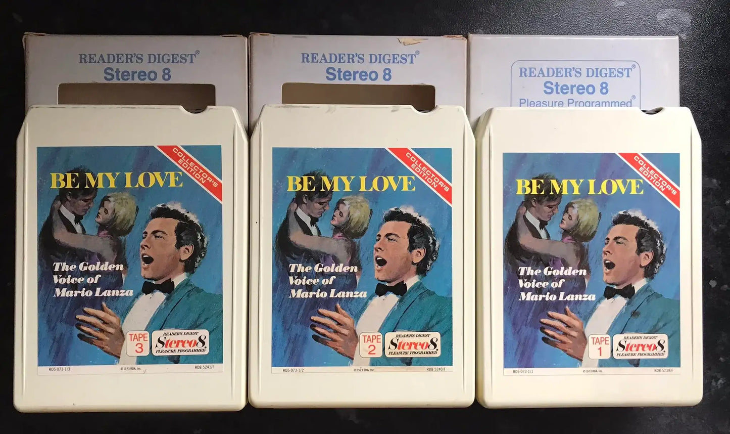 8 Track Stereo, The Golden Voice of Mario Lanza (Triple), Vintage Cassette Magretro