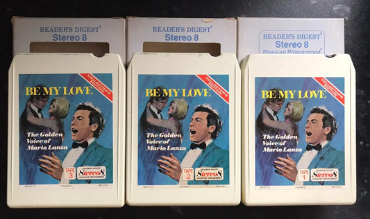 8 Track Stereo, The Golden Voice of Mario Lanza (Triple), Vintage Cassette Magretro