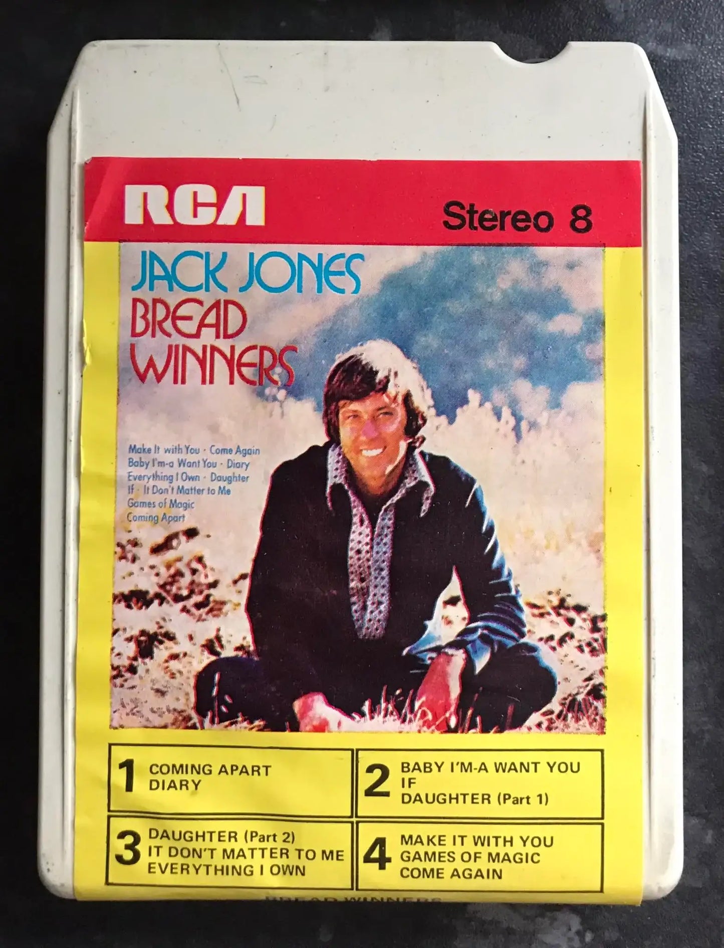 Jack Jones, Bread Winners, 8 TRACK Vintage Cassette Magretro