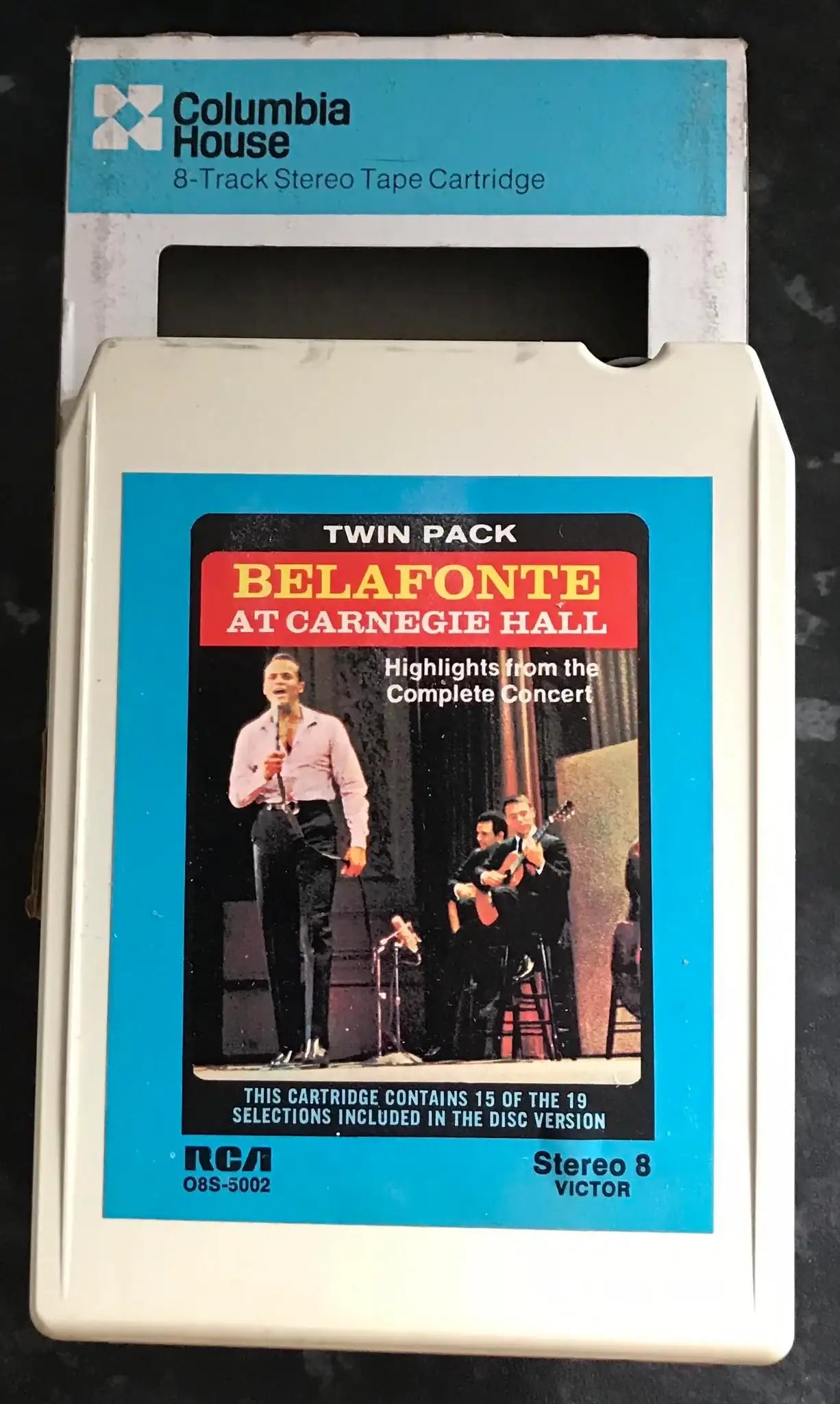 8 Track Stereo, Harry Belafonte At Carnegie Hall, Vintage Cassette Magretro