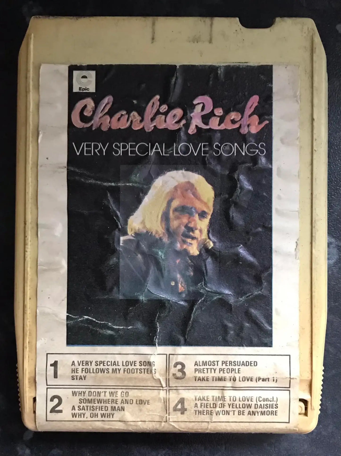 Charlie Rich, Very Special Love Songs, 8 TRACK Vintage Cassette Magretro
