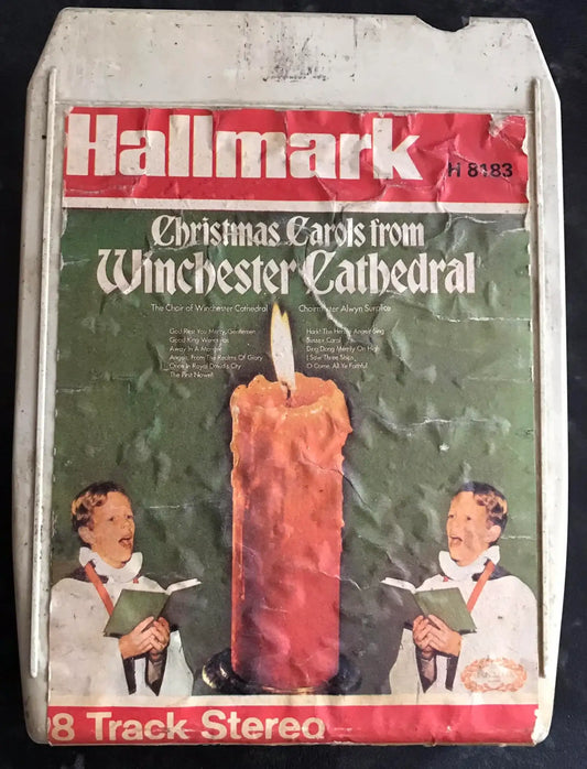 8 Track Stereo, Christmas Cariols from Winchester Cathedral, Hallmark, H 8183 Magretro