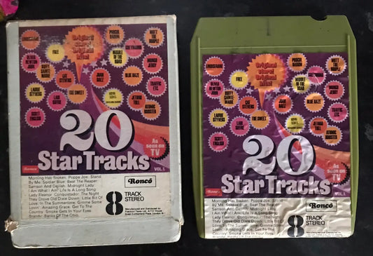 20 Star Tracks 1972, 8 TRACK Vintage Cassette Magretro