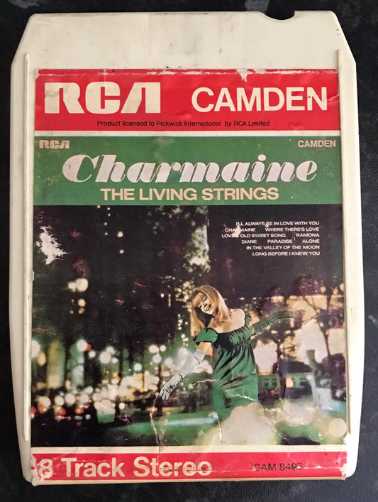 8 Track Stereo, Charmaine, The Living Strings Cartridge, Camden, Cam 8405 Magretro