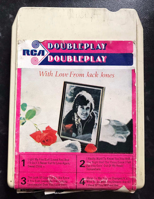With Love from Jack Jones, Double Play, 8 TRACK Vintage Cassette Magretro