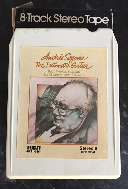 8 Track Stereo, Andres Segovia, The Intimate Guitar, Vintage Cassette Magretro