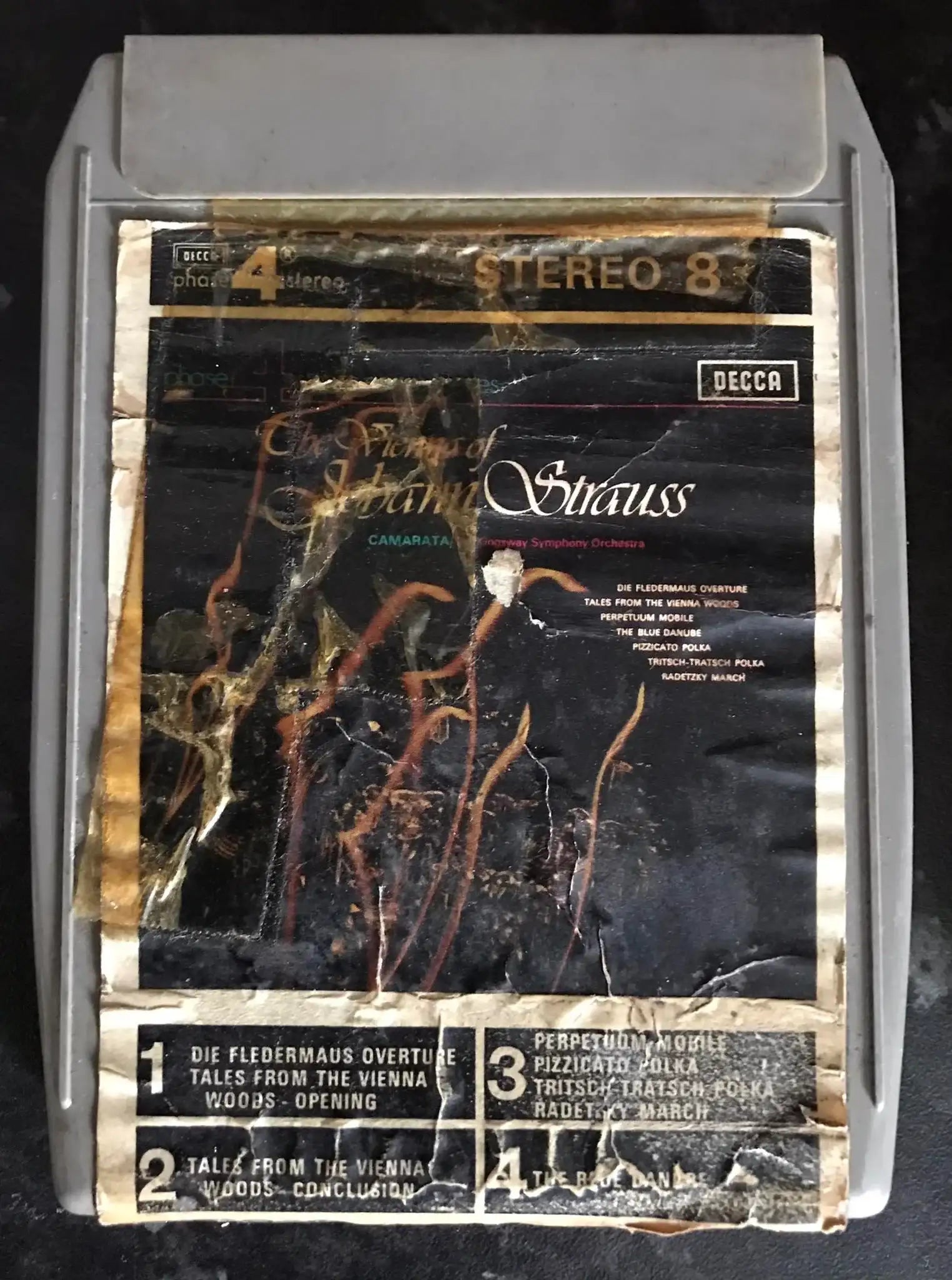 The Vienna of Johann Strauss, 8 TRACK Vintage Cassette Magretro