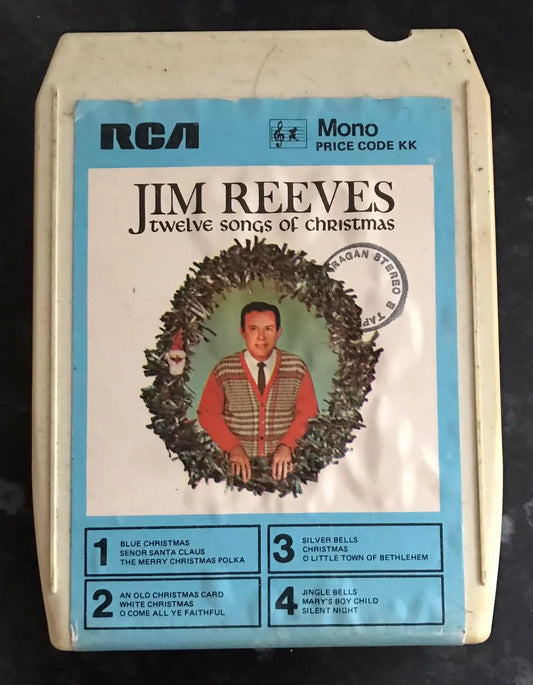 Jim Reeves, Twelve Songs of Christmas, 8 TRACK Vintage Cassette Magretro