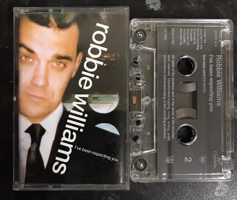 Robbie Williams "I've Been Expecting You" vintage cassette with clear case and inlay.